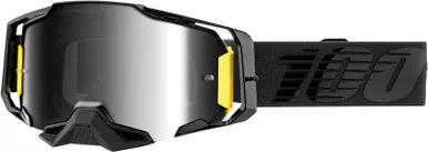 100% Armega Nightfall Silver Mirror Goggles-Mirrored Lens