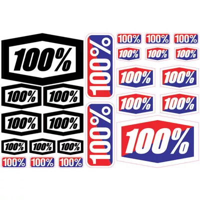 100% Decal 8×4 Sheet