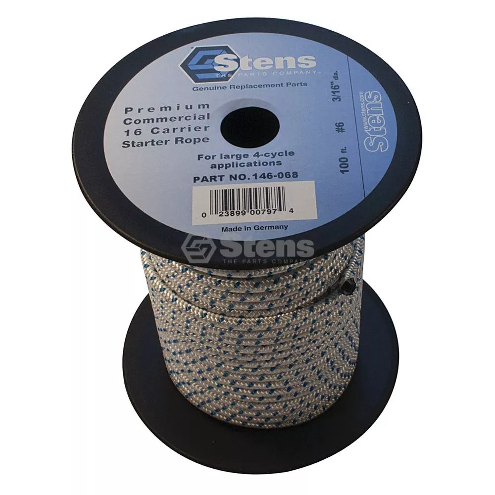 100' Solid Braid Starter Rope - #6 Solid Braid