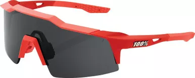 100% Speedcraft SL Soft Tact Coral-Smoke Performance Sunglasses