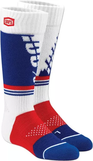100% Torque Youth White Socks