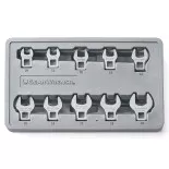 10PC CROWFOOT SET METRIC