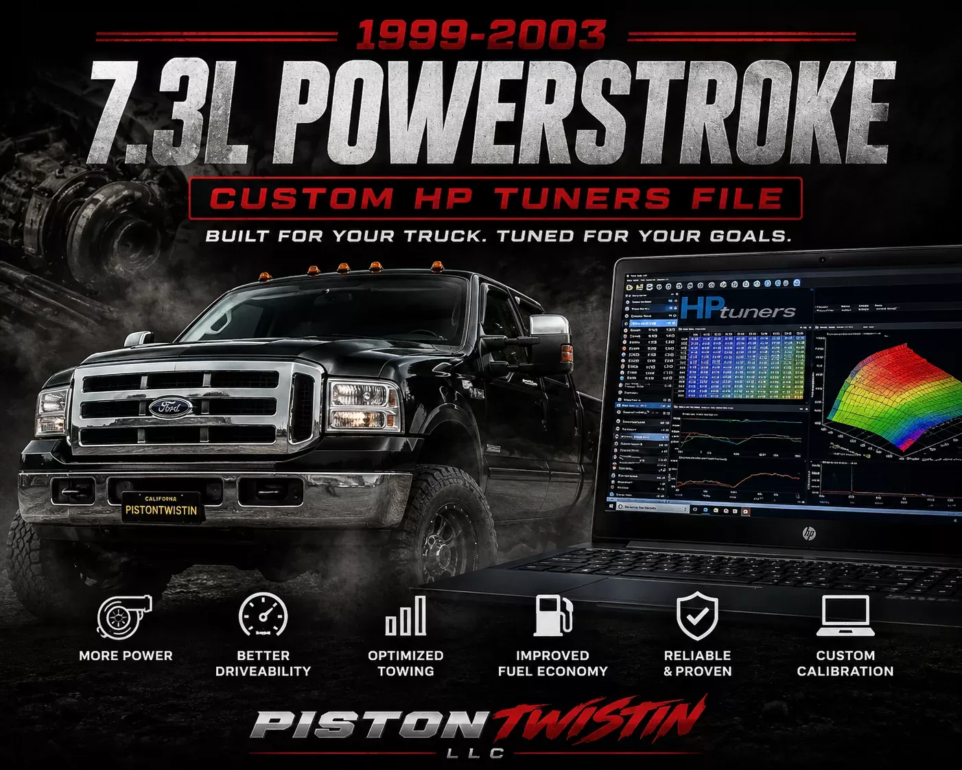 1999-2003 7.3L Powerstroke HP Tuner Custom Files | PistonTwistin