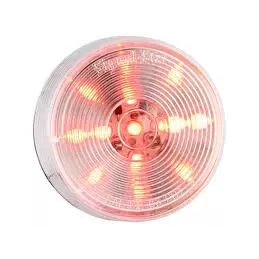 2 1/2"LED LAMP CLEAR RED