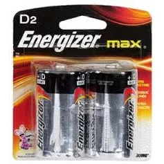 2PK D ALKALINE BATTERY
