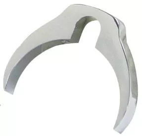 41Mm Fork Tube Mounted Brake Line Clamp Polished Harley & Custom