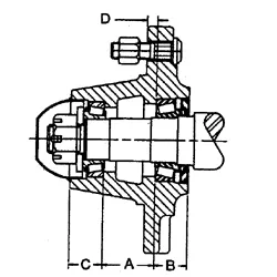 5 BOLT HUB W/CUPS