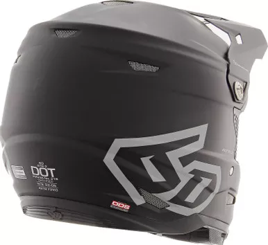 6D ATR-2 Solid Matte Black Helmet