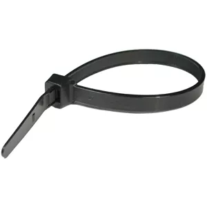 8" BLACK TIES 100/PK