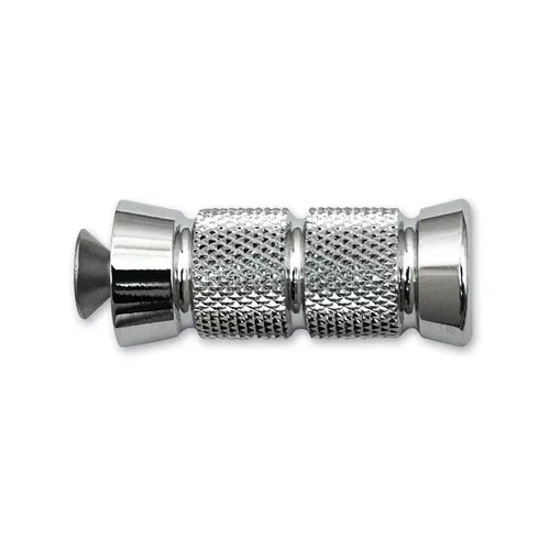 Accutronix Knurled Grooved Chrome Toe Peg (PT220-KGC1)