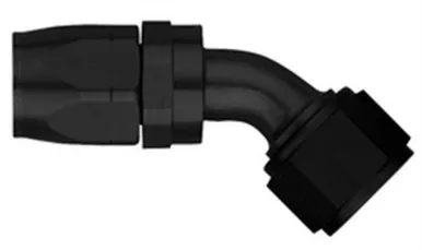 Aeroquip #6 45 Deg Hose End Black FCM4422