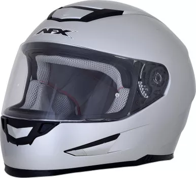 AFX FX-99 Silver Solid Helmet