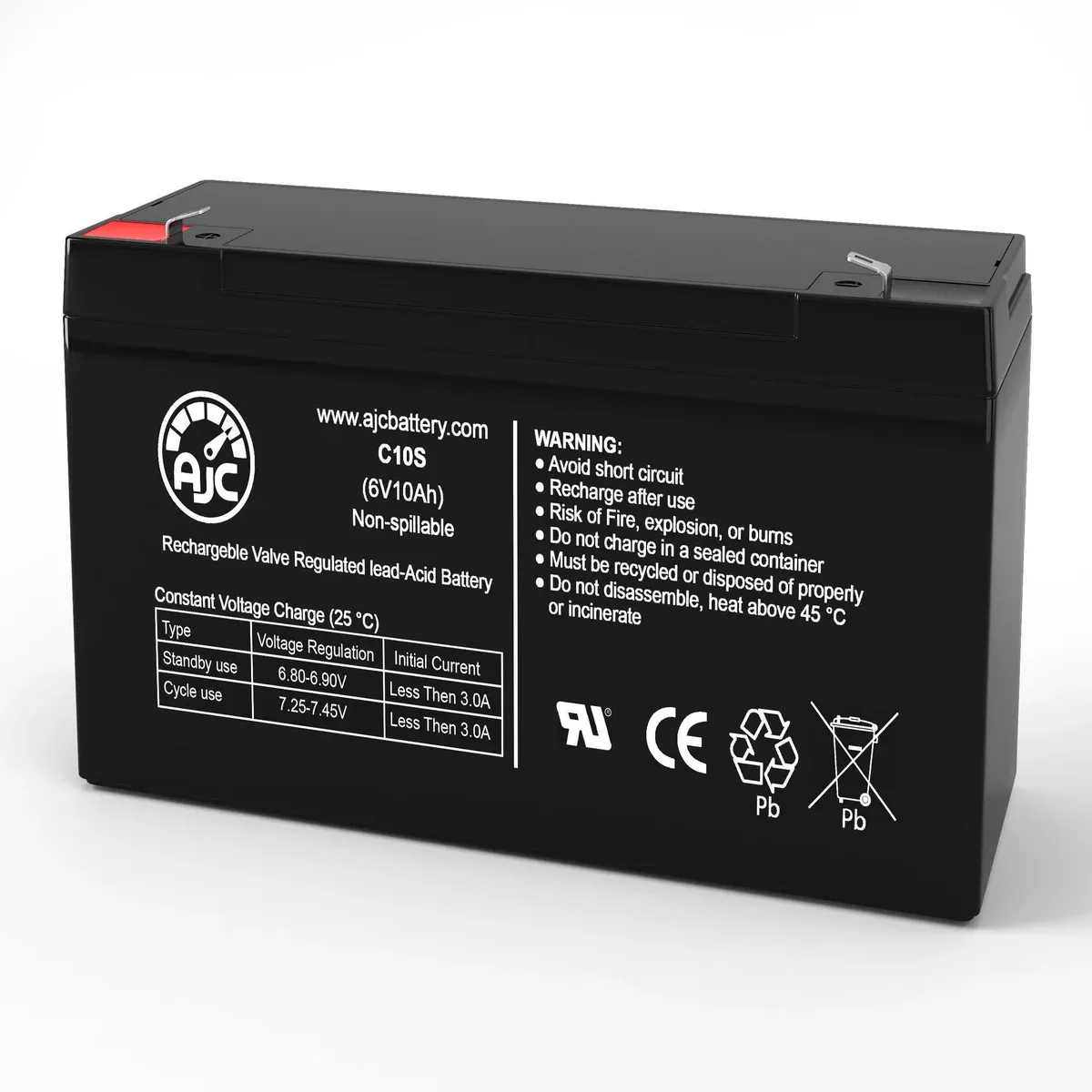 AJC Battery Compatible with Liebert UD1400VA 6V 10Ah UPS Battery