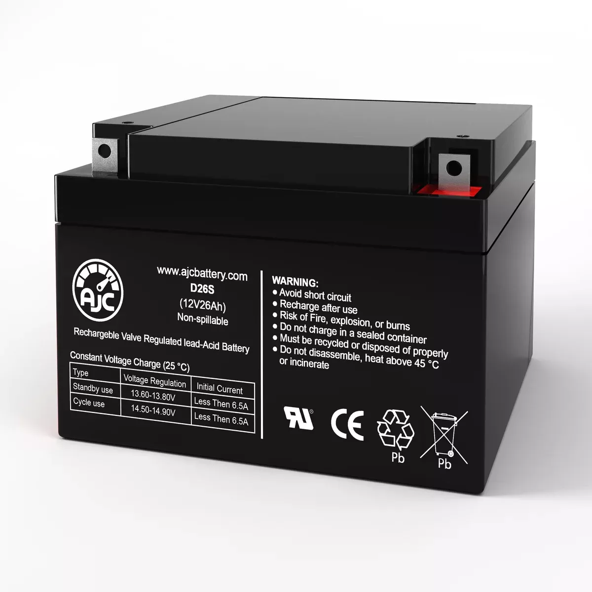 AJC Battery Compatible with Minuteman MCP BP1 12V 26Ah UPS Battery