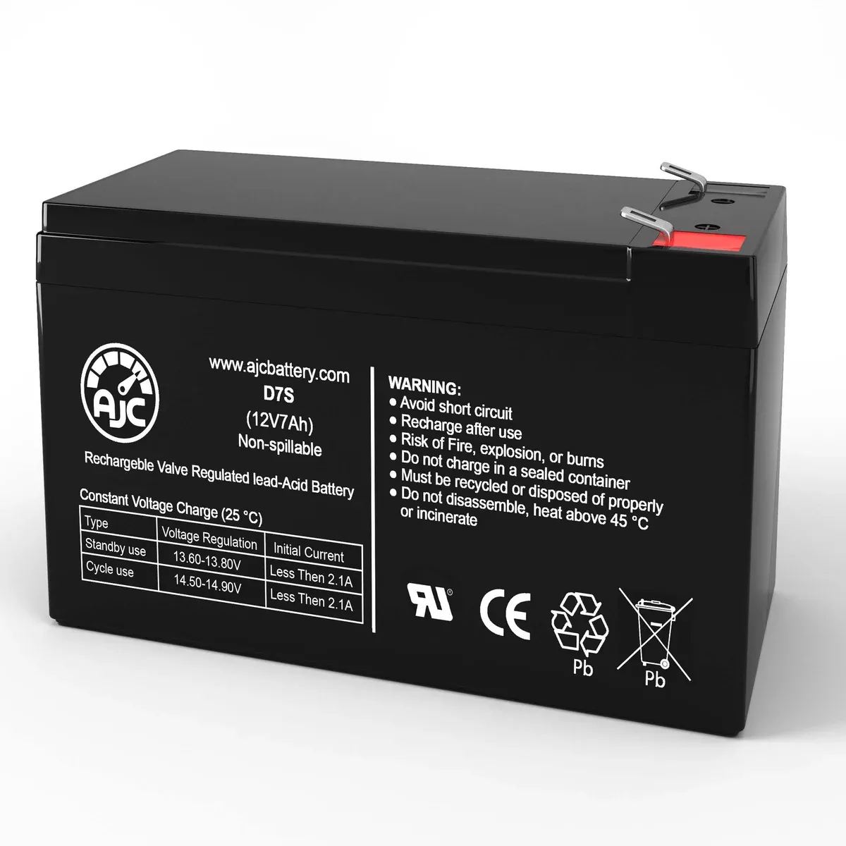 AJC Battery Compatible with Para Systems Minuteman Enterprise E 1500 E1500 12V 7Ah UPS Battery