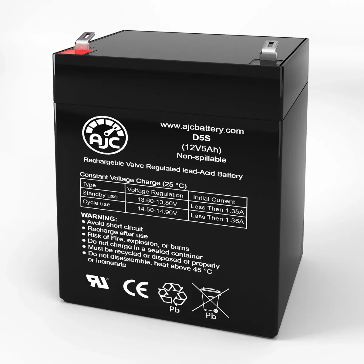 AJC Battery Compatible with Para Systems Minuteman Pro200 12V 5Ah UPS Battery