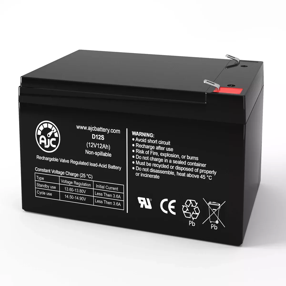 AJC Battery Compatible with Para Systems PRO 1000i 12V 12Ah UPS Battery