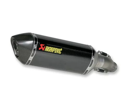 Akrapovic Carbon Oval Slip-On Muffler w/Slash-Cut Cap (S-S6SO8-HZC)