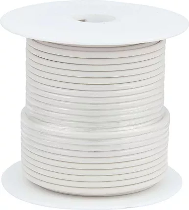 Allstar Performance 14 AWG White Primary Wire 100ft ALL76552