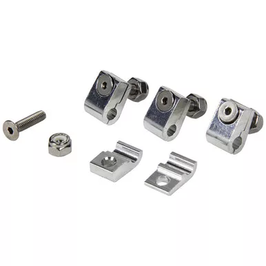 Allstar Performance 2pc Alum Line Clamps 3/16in 4pk ALL18320