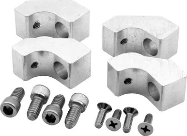 Allstar Performance Polished Aluminum Wire Loom Bracket for Center Bolt Valve Covers Small Block Chevy Set of 4 ALL81341