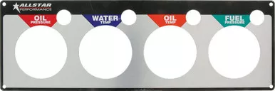 Allstar Performance Repl 4 Gauge Panel OP/WT/OT/FP ALL80128
