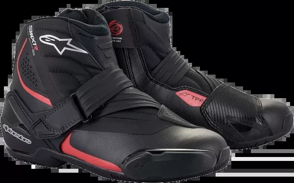Alpinestars SMX-1 R V2 Boots – Black/Red – US 12.5 / EU 48