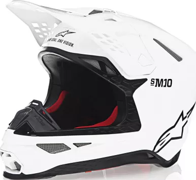 Alpinestars Supertech M10 Solid White Helmet