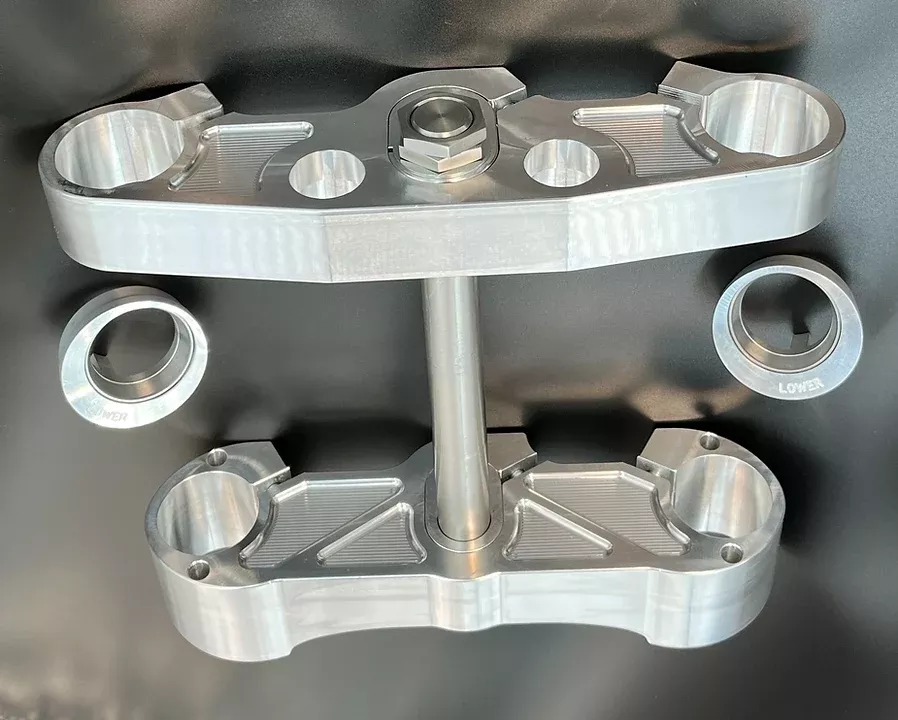 American Suspension Cheater Triple Trees Better Handling Quicker Steering Harley FLH 14-23