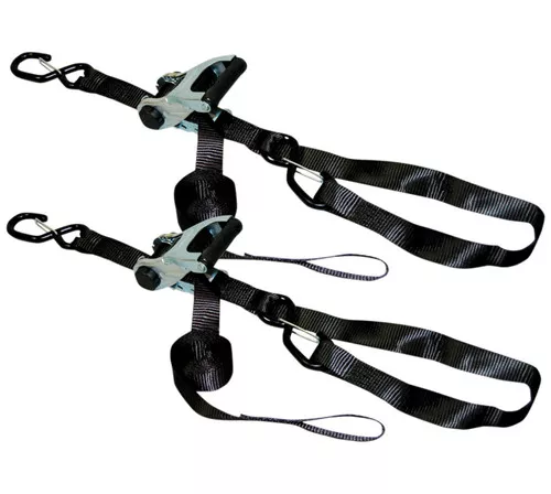 Ancra X-Series 1.25" x 96" Ratchet-Style Black Tie Downs 2pk (XR108-2P)