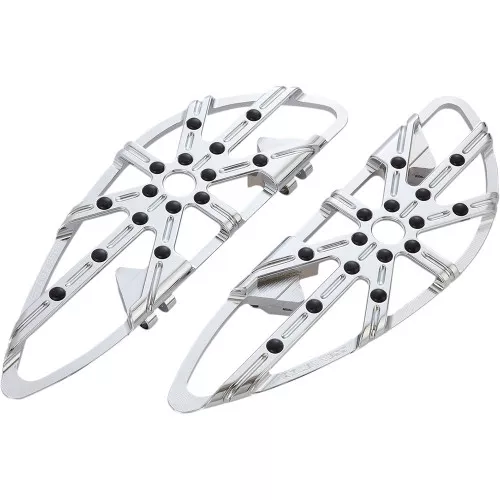 Arlen Ness 10-Gauge Adjustable Driver Floorboards for 2018-2024 Harley Softail - Chrome