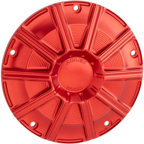 Arlen Ness 10-Gauge Derby Cover for 2016-2023 Harley Touring - Red