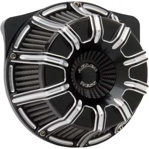 Arlen Ness 10-Gauge Inverted Air Cleaner for 1991-2022 Harley Sportster – Black/Machined