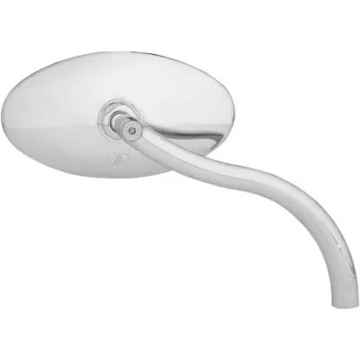 Arlen Ness 13-046 Chrome Left or Right Cat-Eye Softbend Smooth Mirror Universal