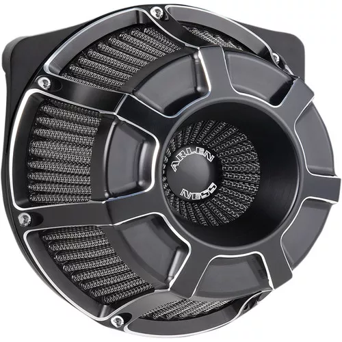 Arlen Ness Beveled Inverted Air Cleaner for 2017-2023 Harley M8 - Black