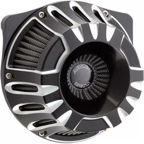 Arlen Ness Deep Cut Inverted Air Cleaner for 1999-2017 Harley Twin Cam* - Black