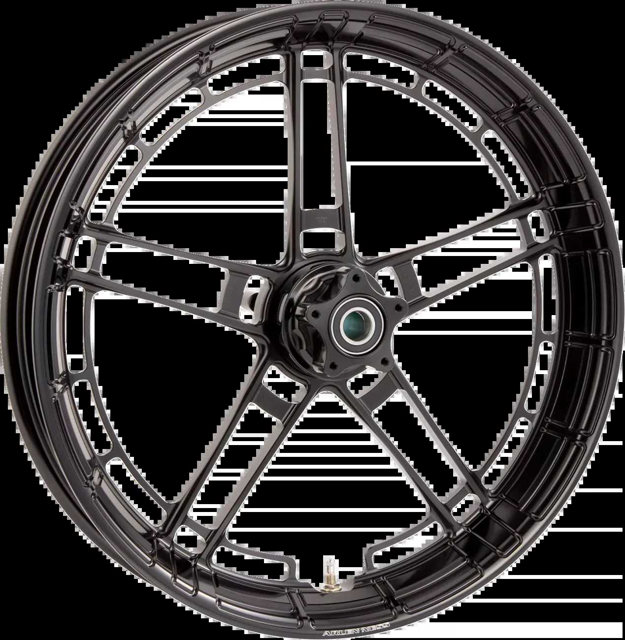 Arlen Ness Flatline Black 21" x 3.5" Front Motorcycle Wheel for Harley Davidson