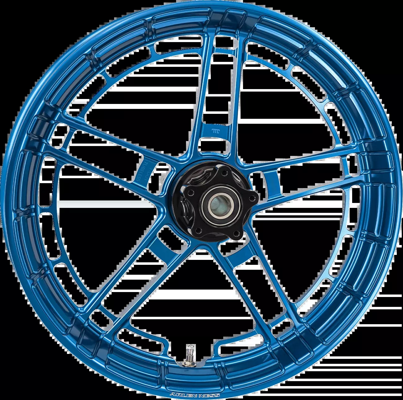 Arlen Ness Flatline Blue 21" x 3.5" Front Motorcycle Wheel for Harley Davidson