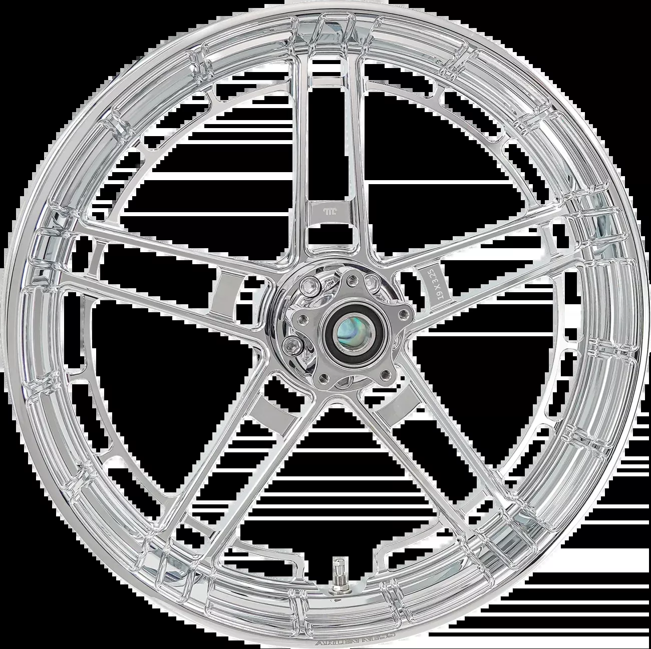 Arlen Ness Flatline Chrome 21" x 3.5" Front Motorcycle Wheel for Harley Davidson