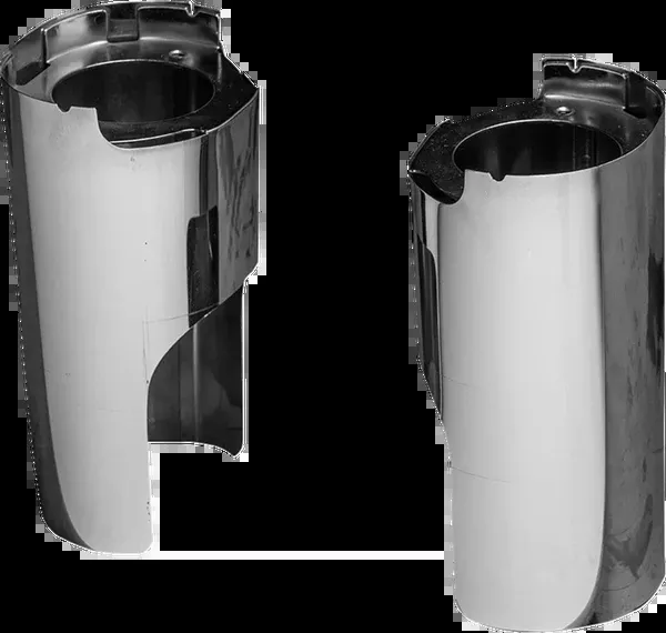 Arlen NESS Fork Boot Cover – Chrome – Smooth