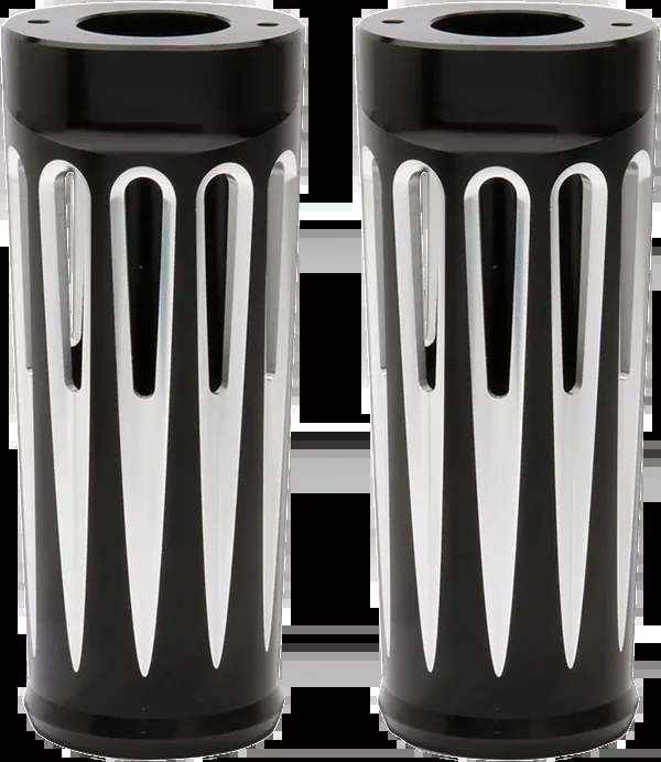 Arlen NESS Fork Boot Covers – +2″ – Black Anodized – Deep Cut – FL