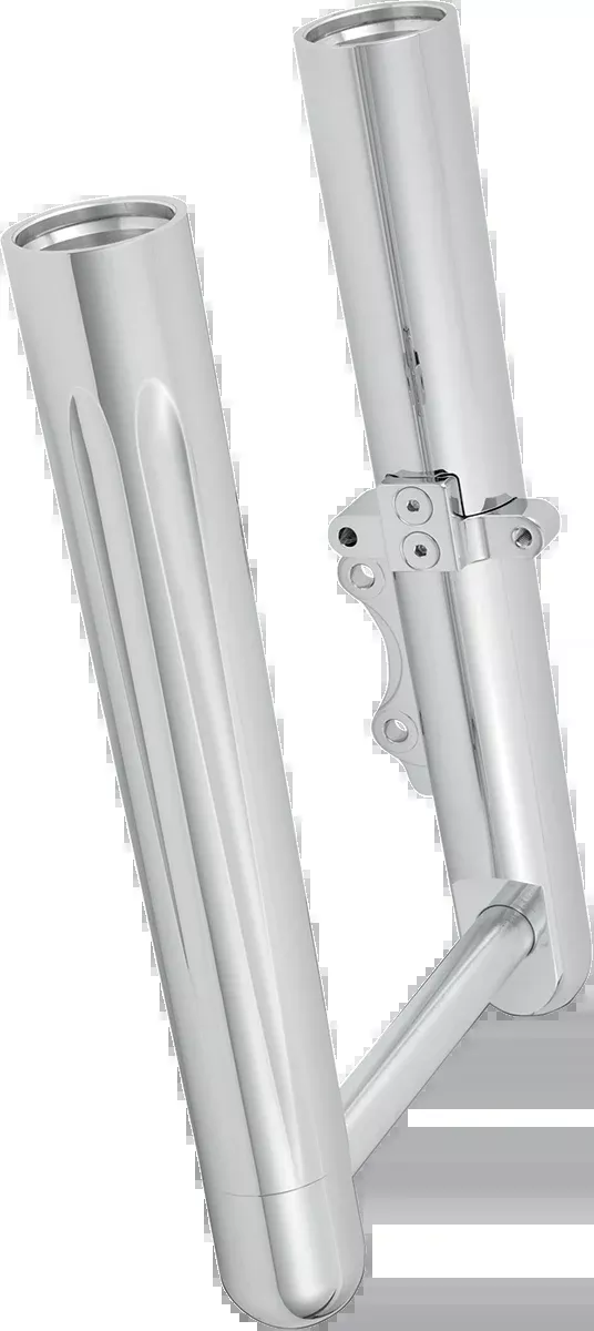 Arlen NESS Fork Legs – Chrome – Deep Cut – Dual Disc – Deep Cut – ’08-’13 FLT