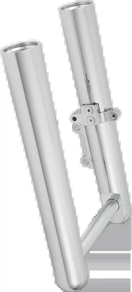 Arlen NESS Fork Legs – Chrome – Hot Legs – Custom Single Disc – Smooth – ’07-’17 FLST