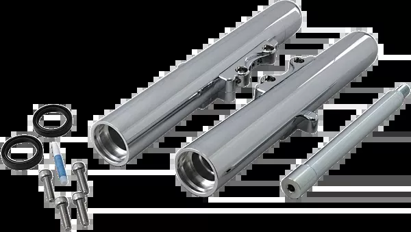 Arlen NESS Fork Legs – Chrome – Smooth – Dual Disc – ’08-’13 FLT