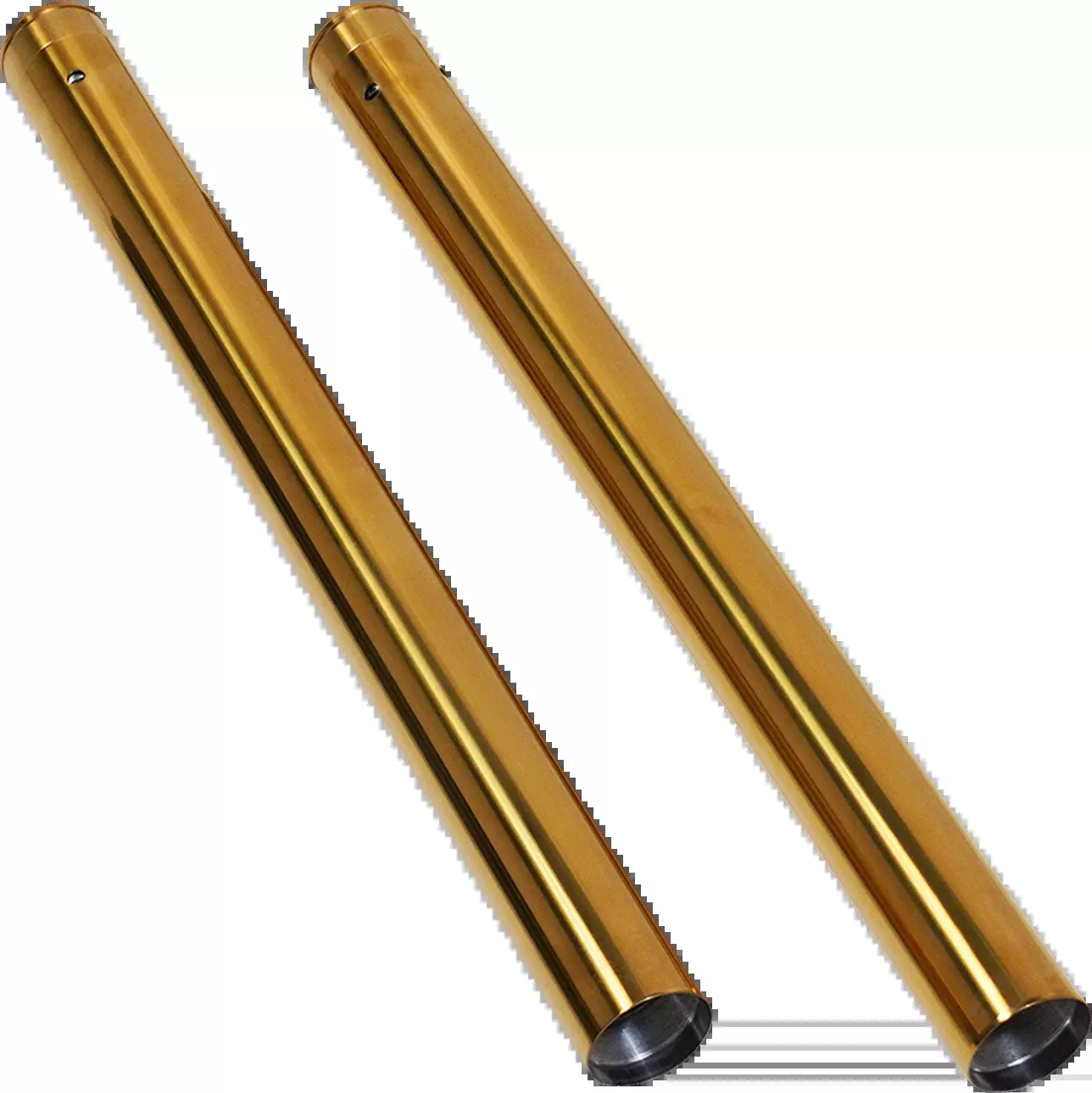 Arlen Ness Gold 49mm 2" Extended Front Fork Tubes for 2017-2025 Harley Touring
