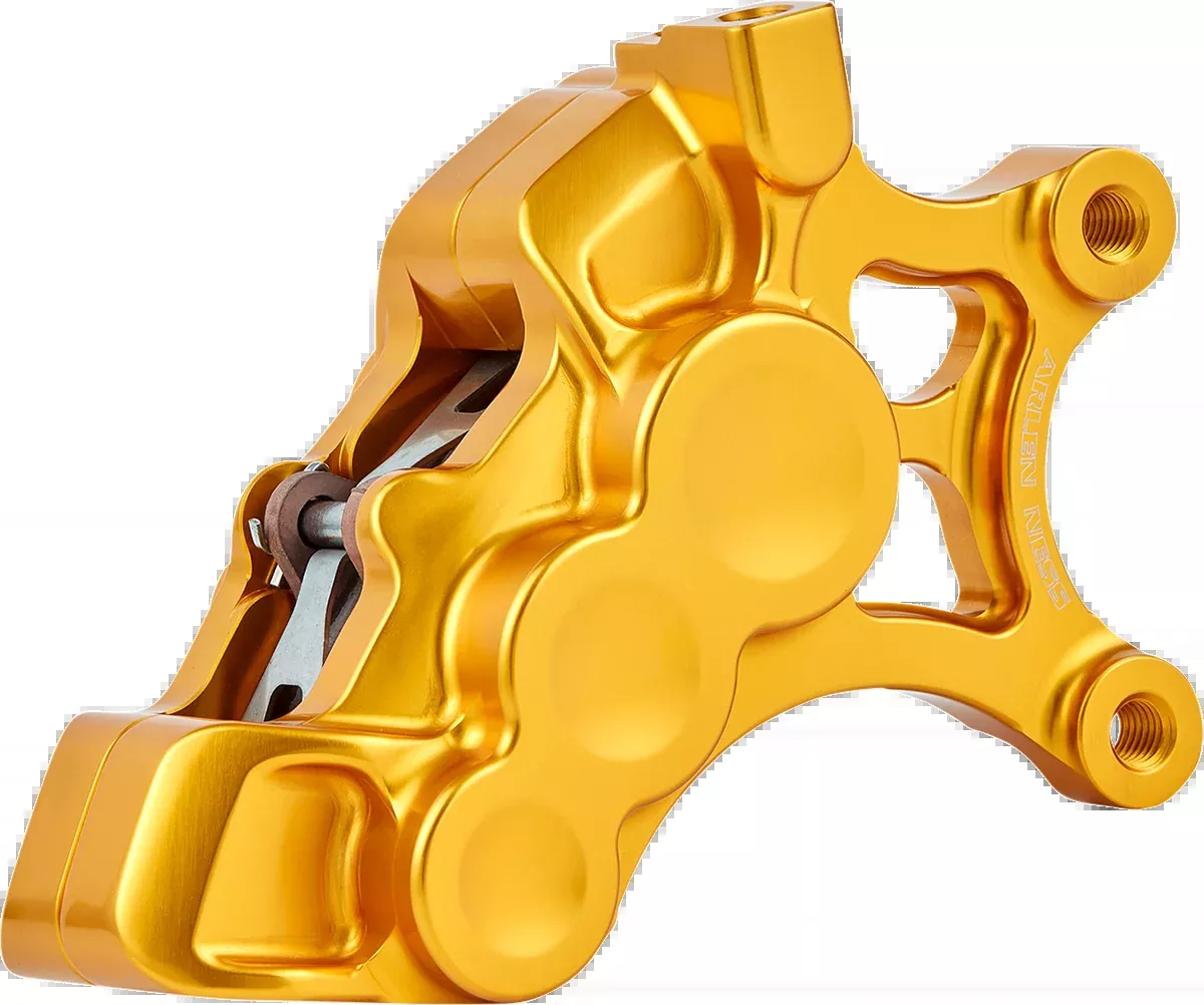 Arlen Ness Gold 6-Piston Front Right Brake Caliper fits 2006-2026 Harley 14"