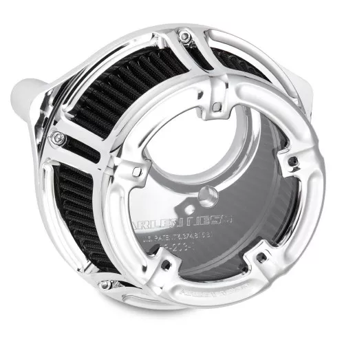 Arlen Ness Method Air Cleaner for Harley Twin Cam Electronic Throttle - Chrome