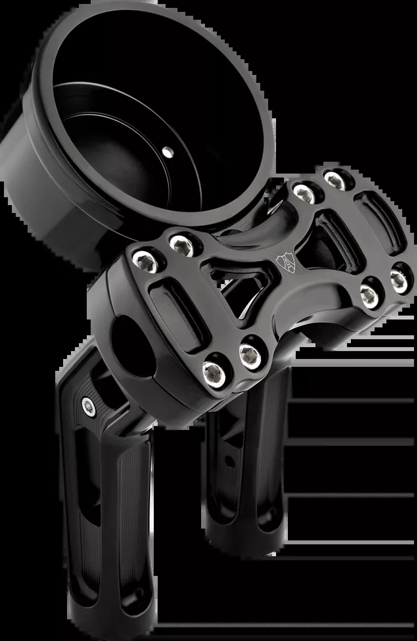 Arlen Ness Method Kickback 7" Black Handlebar Risers for 2022-26 Harley Softail