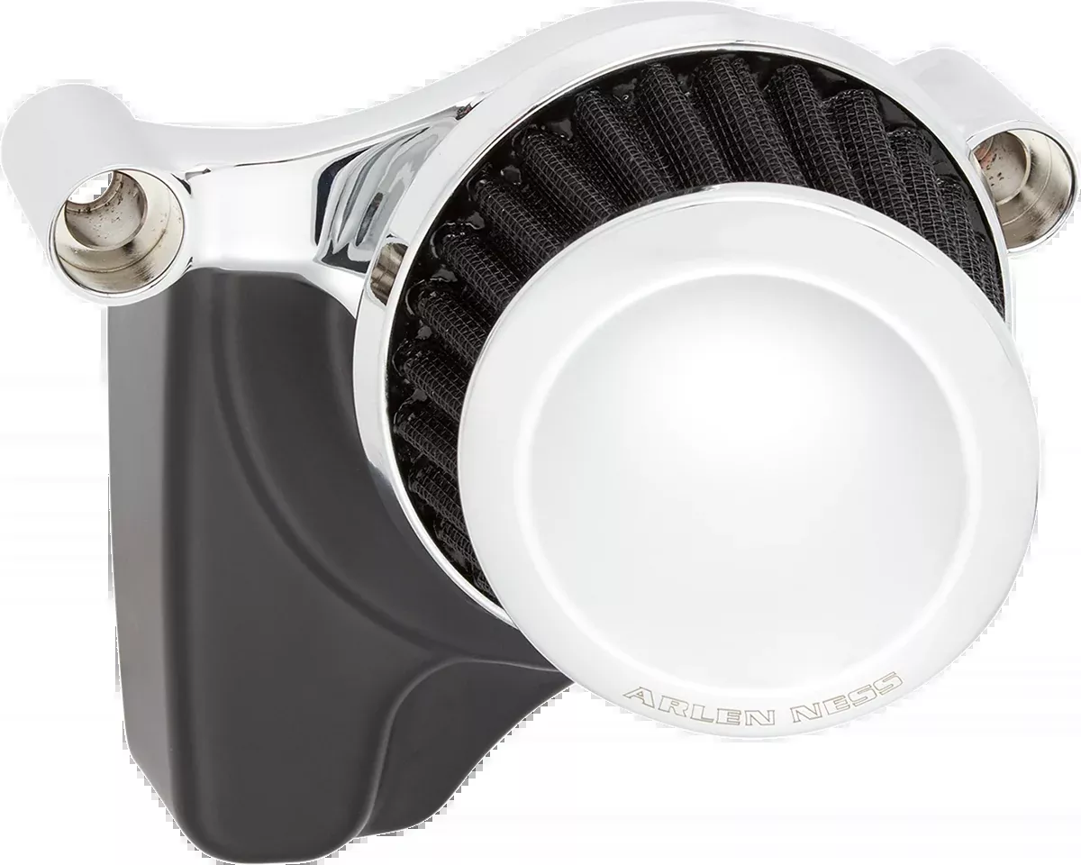 Arlen Ness Mini 22° Chrome Air Filter Kit for 1999-2017 Harley Touring Softail