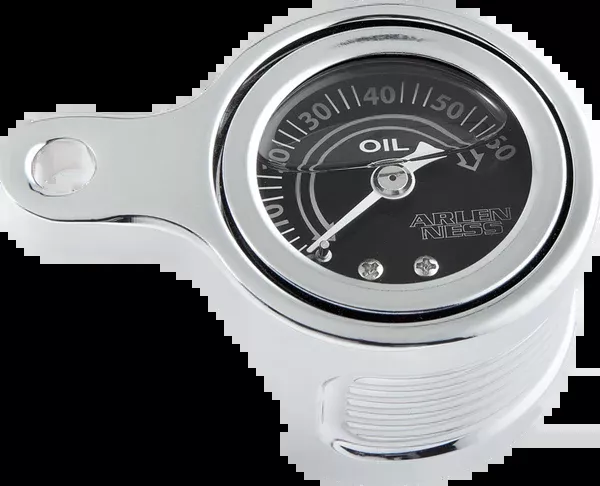 Arlen NESS Oil Pressure Gauge Kit – Method – Chrome – HD ’14-’25